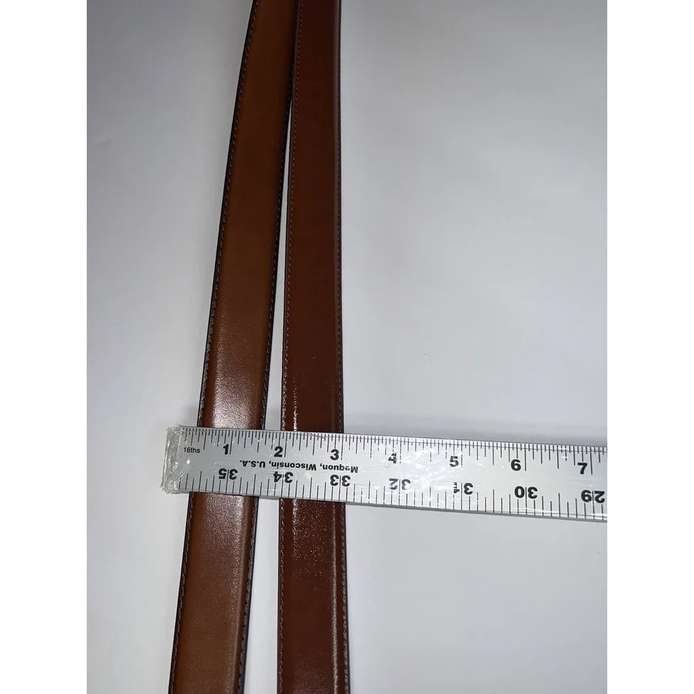 JoS. A. Bank Men's Tan Brown Genuine Italian Leather Belt Sz 44 Set Of 2‎ NEW